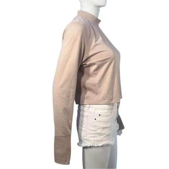 Taupe Old Navy Cozecore Mock Neck Top - Picture 2 of 10